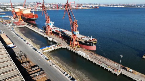 中船天津85万吨散货船5号船试航凯旋(图3)