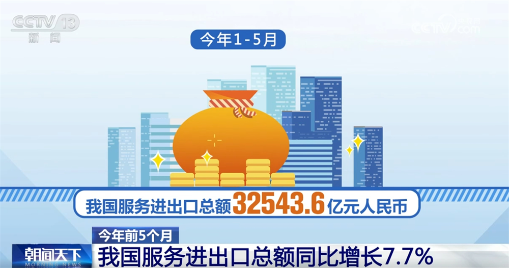 透过数据看前5个月服务进出口亮点经济发展“稳增长”积极信号显现(图1)