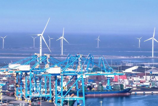 上半年潍坊港货物吞吐量22487万吨同比增长487%(图1)